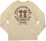 Big Boy Buffalo Soldiers Calvary Association Mens Long Sleeve Tee [Khaki]
