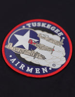 Big Boy Tuskegee Airmen Text S2 Mens Long Sleeve Tee [Black]