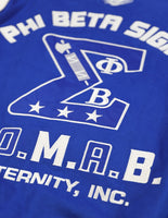Big Boy Phi Beta Sigma Divine 9 S11 Mens Racing Twill Jacket [Royal Blue]