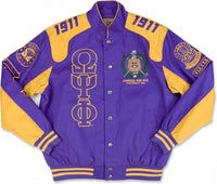 Big Boy Omega Psi Phi Divine 9 S11 Mens Racing Twill Jacket [Purple]