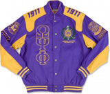 Big Boy Omega Psi Phi Divine 9 S11 Mens Racing Twill Jacket [Purple]