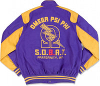 Big Boy Omega Psi Phi Divine 9 S11 Mens Racing Twill Jacket [Purple]