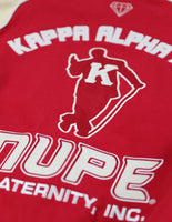 Big Boy Kappa Alpha Psi Divine 9 S11 Mens Racing Twill Jacket [Crimson Red]