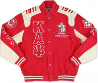 Big Boy Kappa Alpha Psi Divine 9 S11 Mens Racing Twill Jacket [Crimson Red]