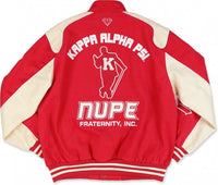 Big Boy Kappa Alpha Psi Divine 9 S11 Mens Racing Twill Jacket [Crimson Red]