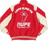 Big Boy Kappa Alpha Psi Divine 9 S11 Mens Racing Twill Jacket [Crimson Red]
