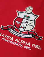 Big Boy Kappa Alpha Psi Divine 9 S11 Mens Racing Twill Jacket [Crimson Red]