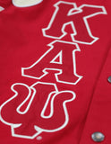 Big Boy Kappa Alpha Psi Divine 9 S11 Mens Racing Twill Jacket [Crimson Red]
