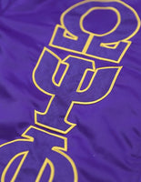 Big Boy Omega Psi Phi Divine 9 S3 Mens Bomber Jacket [Purple]
