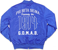 Big Boy Phi Beta Sigma Divine 9 S3 Mens Bomber Jacket [Royal Blue]