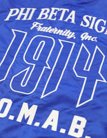 Big Boy Phi Beta Sigma Divine 9 S3 Mens Bomber Jacket [Royal Blue]