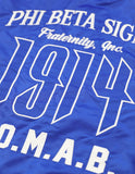 Big Boy Phi Beta Sigma Divine 9 S3 Mens Bomber Jacket [Royal Blue]