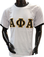 Buffalo Dallas Alpha Phi Alpha Ringer T-Shirt [Short Sleeve - White]