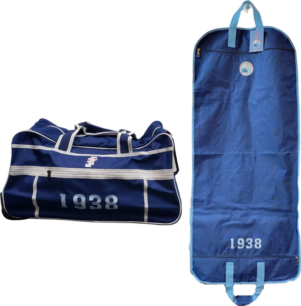 Buffalo Dallas Jack And Jill Of America 2 Piece Travel Bag Bundle [Blue]