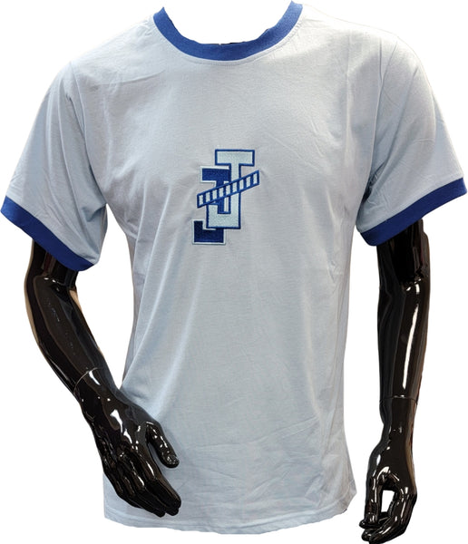Buffalo Dallas Jack And Jill Of America Mens Ringer T-Shirt [Short Sleeve - Light Blue]
