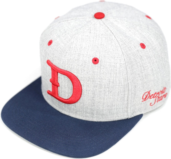 Big Boy Detroit Stars S141 Mens Snapback Cap [Grey]