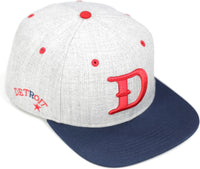 Big Boy Detroit Stars S141 Mens Snapback Cap [Grey]