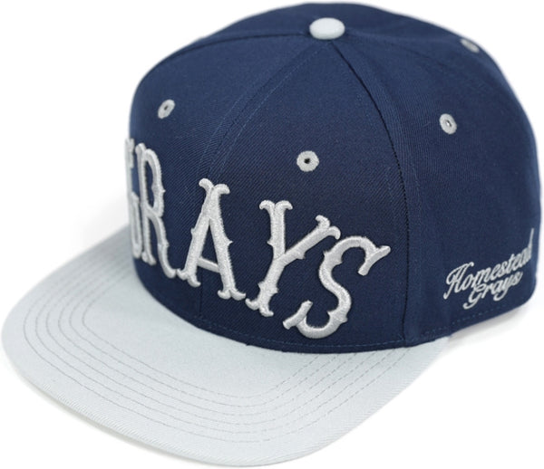 Big Boy Homestead Grays S141 Mens Snapback Cap [Navy Blue]
