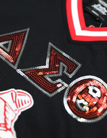 Big Boy Delta Sigma Theta Divine 9 S15 Womens Football Jersey [Black]