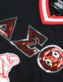 Big Boy Delta Sigma Theta Divine 9 S15 Womens Football Jersey [Black]