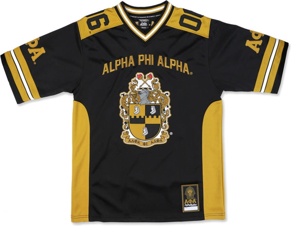 Big Boy Alpha Phi Alpha Divine 9 S15 Mens Football Jersey [Black]