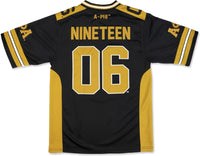 Big Boy Alpha Phi Alpha Divine 9 S15 Mens Football Jersey [Black]
