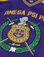 Big Boy Omega Psi Phi Divine 9 S15 Mens Football Jersey [Purple]