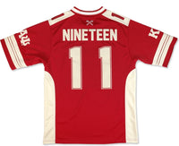 Big Boy Kappa Alpha Psi Divine 9 S15 Mens Football Jersey [Crimson Red]