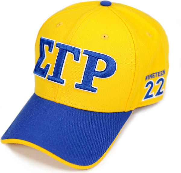Big Boy Sigma Gamma Rho Divine 9 S158 Ladies Cap [Gold]