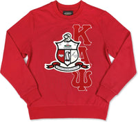 Big Boy Kappa Alpha Psi Divine 9 S2 Mens Sweatshirt [Crimson Red]