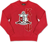Big Boy Kappa Alpha Psi Divine 9 S2 Mens Sweatshirt [Crimson Red]