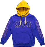 Legacy Tradition Omega Psi Phi S1 Chenille Embroidered Hoodie [Purple]