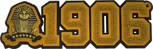 Alpha Phi Alpha Sphinx 1906 Chenille Sew-On Patch [Gold]