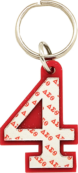 Delta Sigma Theta Line #4 Key Chain [Red]