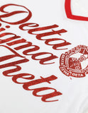 Big Boy Delta Sigma Theta Divine 9 S2 V-Neck Ladies Tee [White]
