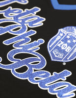 Big Boy Zeta Phi Beta Divine 9 S2 V-Neck Ladies Tee [Black]