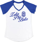 Big Boy Zeta Phi Beta Divine 9 S2 V-Neck Ladies Tee [White]