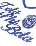 Big Boy Zeta Phi Beta Divine 9 S2 V-Neck Ladies Tee [White]