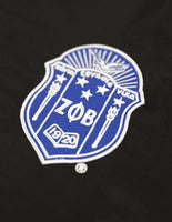 Big Boy Zeta Phi Beta Divine 9 S8 Ladies Windbreaker Jacket [Black]