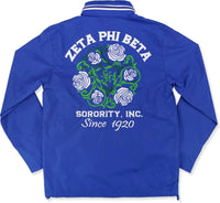 Big Boy Zeta Phi Beta Divine 9 S8 Ladies Windbreaker Jacket [Royal Blue]