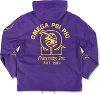 Big Boy Omega Psi Phi Divine 9 S8 Mens Windbreaker Jacket [Purple]