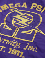 Big Boy Omega Psi Phi Divine 9 S8 Mens Windbreaker Jacket [Purple]