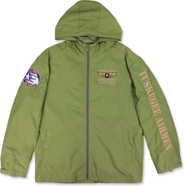 Big Boy Tuskegee Airmen S7 Mens Windbreaker Jacket [Green]