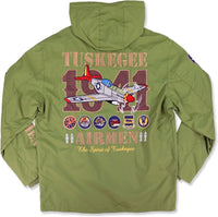 Big Boy Tuskegee Airmen S7 Mens Windbreaker Jacket [Green]