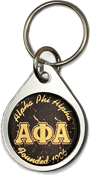 Alpha Phi Alpha Domed Key Chain [Silver]