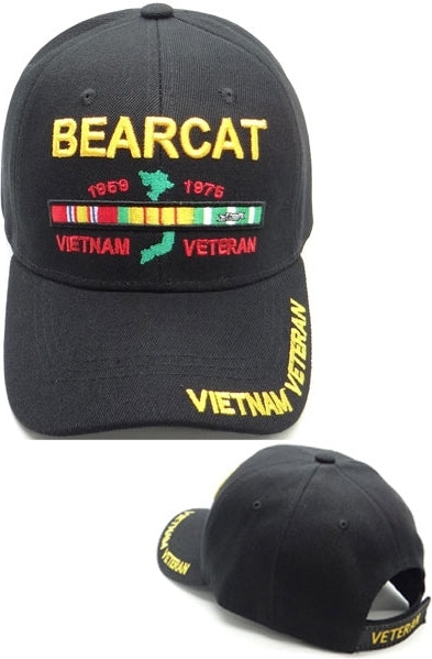 Bearcat Vietnam Veteran Mens Cap [Black]