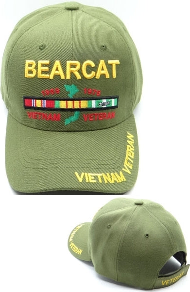 Bearcat Vietnam Veteran Mens Cap [Olive Green]