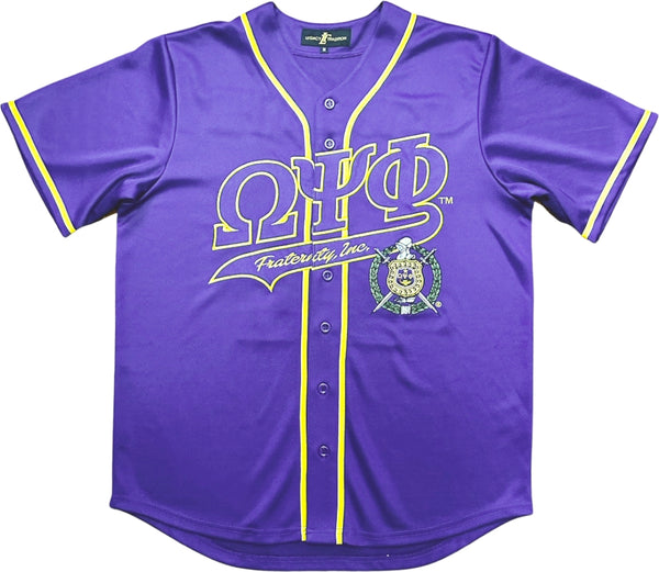 Legacy Tradition Omega Psi Phi S1 Baseball Jersey [Purple]