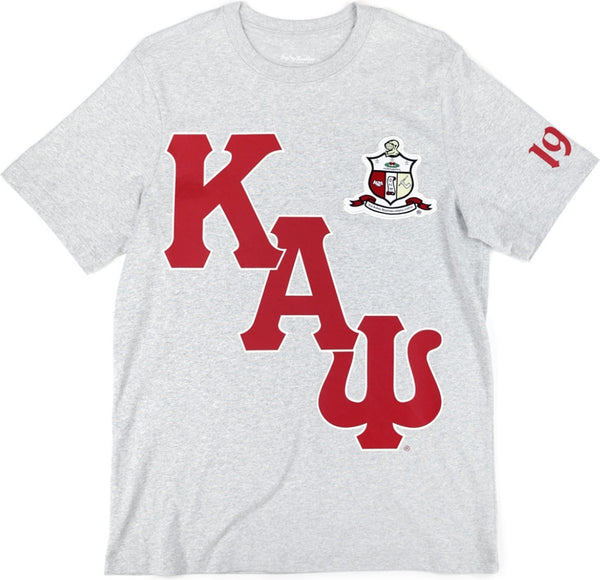 Big Boy Kappa Alpha Psi Divine 9 S16 Graphic Mens Tee [Grey]
