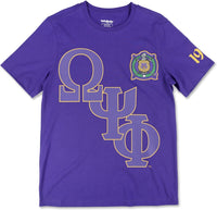 Big Boy Omega Psi Phi Divine 9 S16 Graphic Mens Tee [Purple]